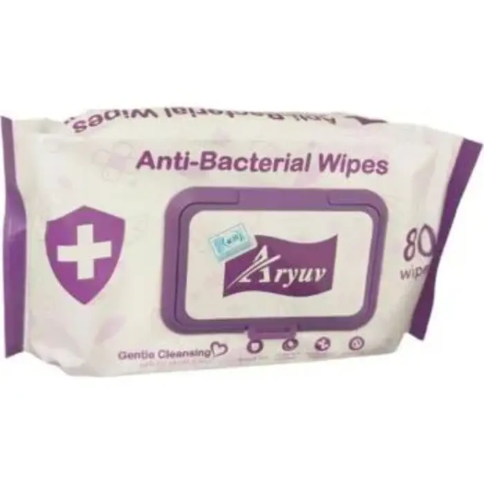 Aryuv Anti Bacterial Wipes 80'S